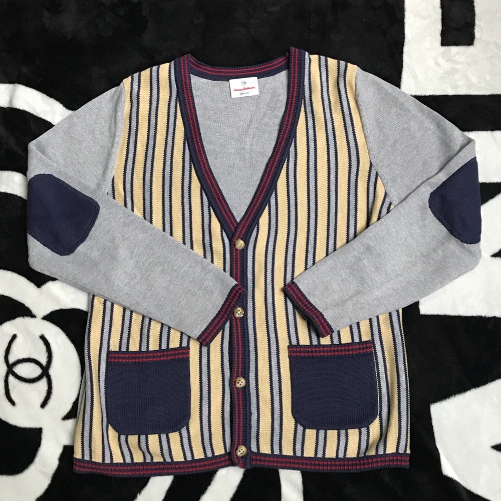 Boys Hanna Andersson Sweater With Elbow Patch